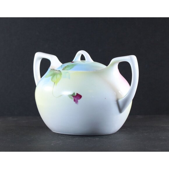 Sugar Bowl and Lid by Meito China Hand Painted Japan 1950s - Picture 6 of 14